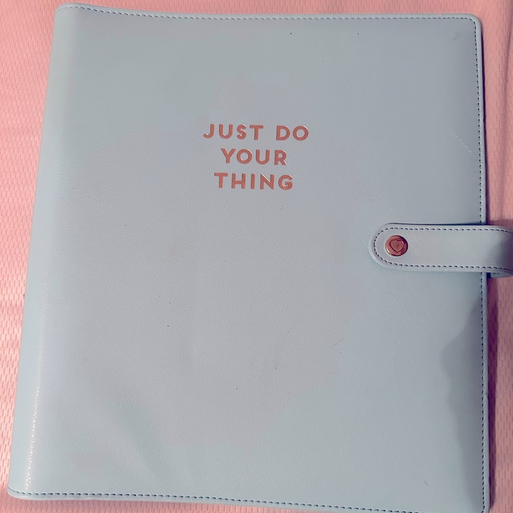 Happy Planner Deluxe Cover ~ Big Size, Light Blue, Excellent Condition!